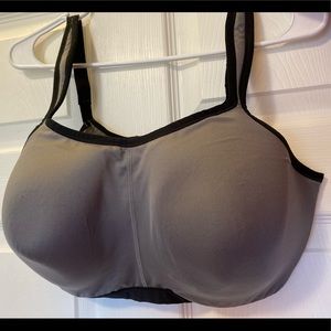 Natori Yogi 40DDD Underwire Sports Bra - Gray/Blk